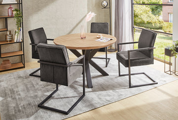 Cash asztal (parketta mintás), 120 x 120 cm